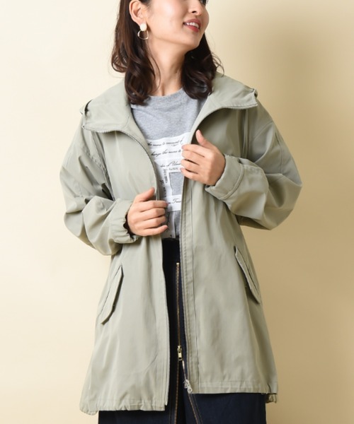 INTERPLANET(インタープラネット)の「リラックスマウンテンパーカーコート(マウンテンパーカー・レディース・ブラック/カーキ/モカ・FREE)」の22枚目の写真