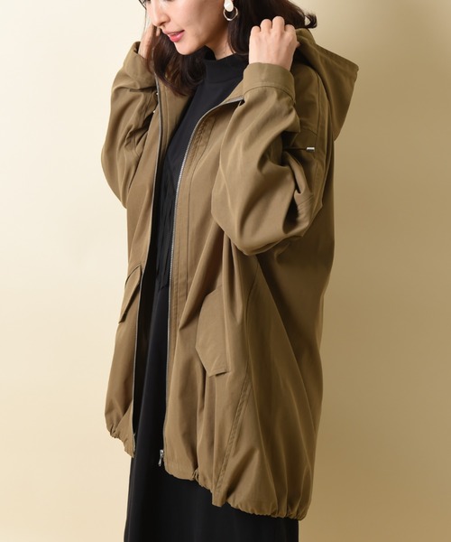 INTERPLANET(インタープラネット)の「リラックスマウンテンパーカーコート(マウンテンパーカー・レディース・ブラック/カーキ/モカ・FREE)」の9枚目の写真