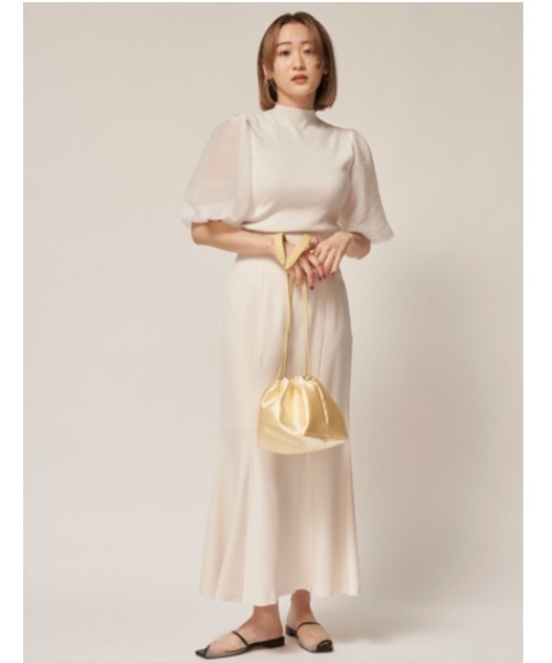 FRAY I.D（フレイアイディー）の「ドロストショルダー（ショルダーバッグ・レディース・アイボリー/モカ/イエロー・FREE）」の8枚目の写真