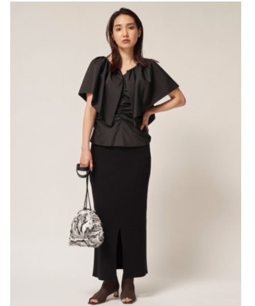 FRAY I.D（フレイアイディー）の「ドロストショルダー（ショルダーバッグ・レディース・アイボリー/モカ/イエロー・FREE）」の14枚目の写真