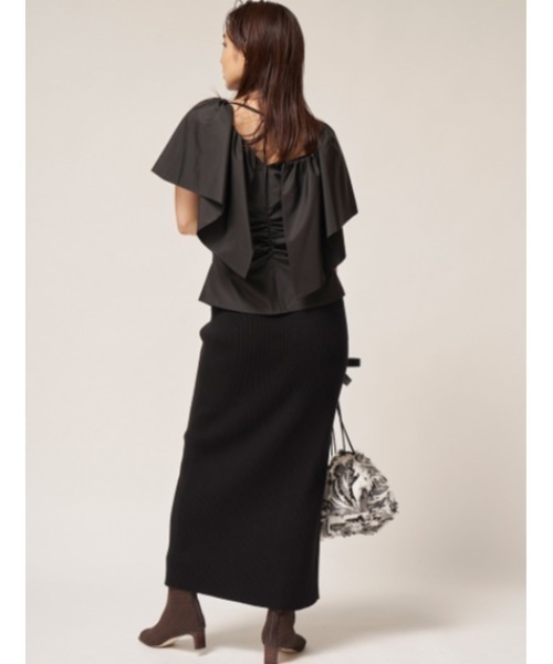 FRAY I.D（フレイアイディー）の「ドロストショルダー（ショルダーバッグ・レディース・アイボリー/モカ/イエロー・FREE）」の10枚目の写真