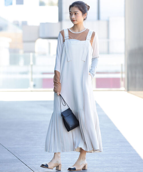 セール Ray Beams プリーツ ラップ サロペット ワンピース ワンピース Ray Beams レイビームス のファッション通販 Zozotown