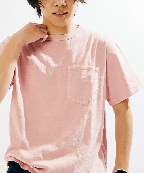 THE NORTH FACE PURPLE LABEL（ザ ノースフェイス パープルレーベル）の「【THE NORTH FACE PURPLE LABEL ×JS】別注 7オンス ポケットTシャツ（Tシャツ/カットソー・メンズ・ライトブルー/ライトグリーン/ナチュラル/スモークピンク/スミクロ・MEDIUM/LARGE/X-LARGE）」の5枚目の写真