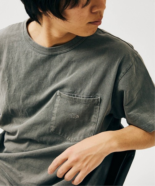 THE NORTH FACE PURPLE LABEL（ザ ノースフェイス パープルレーベル）の「【THE NORTH FACE PURPLE LABEL ×JS】別注 7オンス ポケットTシャツ（Tシャツ/カットソー・メンズ・ライトブルー/ライトグリーン/ナチュラル/スモークピンク/スミクロ・MEDIUM/LARGE/X-LARGE）」の2枚目の写真