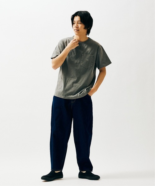 THE NORTH FACE PURPLE LABEL（ザ ノースフェイス パープルレーベル）の「【THE NORTH FACE PURPLE LABEL ×JS】別注 7オンス ポケットTシャツ（Tシャツ/カットソー・メンズ・ライトブルー/ライトグリーン/ナチュラル/スモークピンク/スミクロ・MEDIUM/LARGE/X-LARGE）」の17枚目の写真