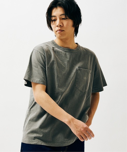 THE NORTH FACE PURPLE LABEL（ザ ノースフェイス パープルレーベル）の「【THE NORTH FACE PURPLE LABEL ×JS】別注 7オンス ポケットTシャツ（Tシャツ/カットソー・メンズ・ライトブルー/ライトグリーン/ナチュラル/スモークピンク/スミクロ・MEDIUM/LARGE/X-LARGE）」の6枚目の写真