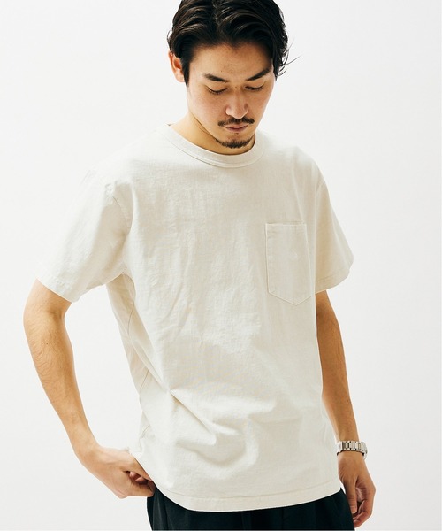 THE NORTH FACE PURPLE LABEL（ザ ノースフェイス パープルレーベル）の「【THE NORTH FACE PURPLE LABEL ×JS】別注 7オンス ポケットTシャツ（Tシャツ/カットソー・メンズ・ライトブルー/ライトグリーン/ナチュラル/スモークピンク/スミクロ・MEDIUM/LARGE/X-LARGE）」の12枚目の写真