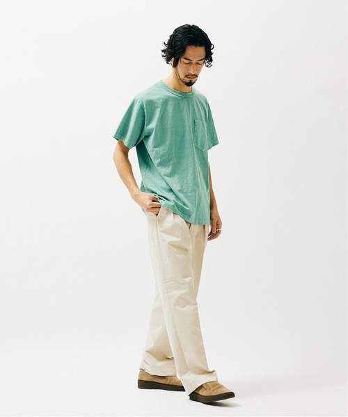 THE NORTH FACE PURPLE LABEL（ザ ノースフェイス パープルレーベル）の「【THE NORTH FACE PURPLE LABEL ×JS】別注 7オンス ポケットTシャツ（Tシャツ/カットソー・メンズ・ライトブルー/ライトグリーン/ナチュラル/スモークピンク/スミクロ・MEDIUM/LARGE/X-LARGE）」の7枚目の写真