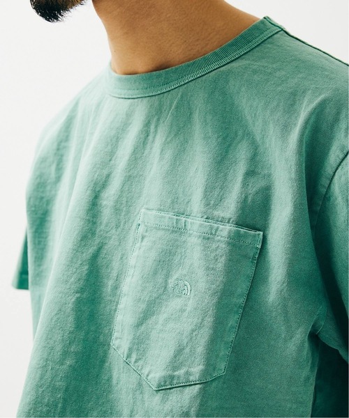 THE NORTH FACE PURPLE LABEL（ザ ノースフェイス パープルレーベル）の「【THE NORTH FACE PURPLE LABEL ×JS】別注 7オンス ポケットTシャツ（Tシャツ/カットソー・メンズ・ライトブルー/ライトグリーン/ナチュラル/スモークピンク/スミクロ・MEDIUM/LARGE/X-LARGE）」の13枚目の写真