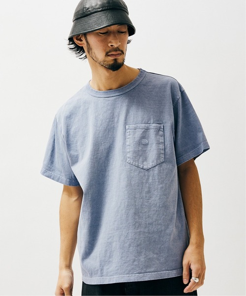 THE NORTH FACE PURPLE LABEL（ザ ノースフェイス パープルレーベル）の「【THE NORTH FACE PURPLE LABEL ×JS】別注 7オンス ポケットTシャツ（Tシャツ/カットソー・メンズ・ライトブルー/ライトグリーン/ナチュラル/スモークピンク/スミクロ・MEDIUM/LARGE/X-LARGE）」の8枚目の写真