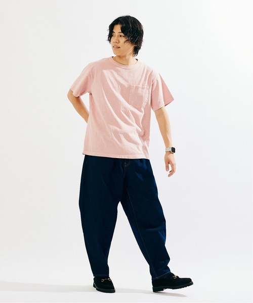 THE NORTH FACE PURPLE LABEL（ザ ノースフェイス パープルレーベル）の「【THE NORTH FACE PURPLE LABEL ×JS】別注 7オンス ポケットTシャツ（Tシャツ/カットソー・メンズ・ライトブルー/ライトグリーン/ナチュラル/スモークピンク/スミクロ・MEDIUM/LARGE/X-LARGE）」の20枚目の写真