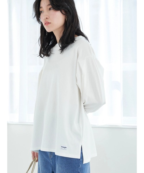 Wrangler（ラングラー）の「Wrangler パフスリーブプルオーバー*（Tシャツ/カットソー・レディース・オフホワイト/ピンク系その他2・FREE）」の3枚目の写真