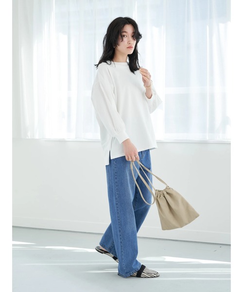 Wrangler（ラングラー）の「Wrangler パフスリーブプルオーバー*（Tシャツ/カットソー・レディース・オフホワイト/ピンク系その他2・FREE）」の7枚目の写真