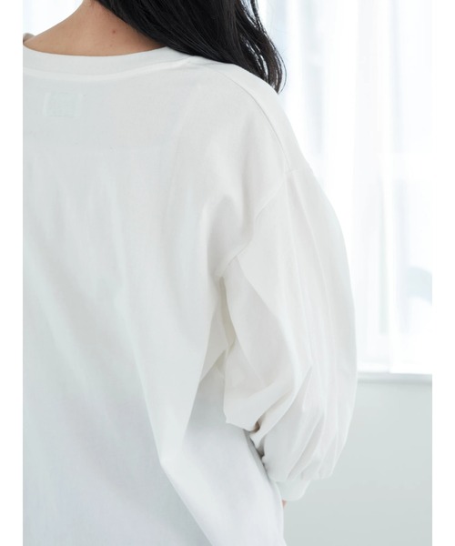 Wrangler（ラングラー）の「Wrangler パフスリーブプルオーバー*（Tシャツ/カットソー・レディース・オフホワイト/ピンク系その他2・FREE）」の16枚目の写真