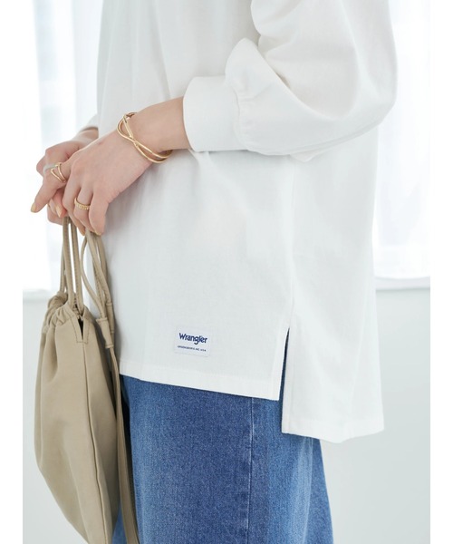 Wrangler（ラングラー）の「Wrangler パフスリーブプルオーバー*（Tシャツ/カットソー・レディース・オフホワイト/ピンク系その他2・FREE）」の18枚目の写真