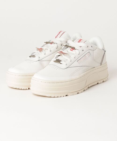 Reebok（リーボック）の「クラブシー / Club C Double Geo（スニーカー・レディース・アイボリー/ホワイト×ホワイト・22.5cm/23.5cm/24.5cm/25.5cm/23.0cm/24.0cm/25.0cm/26.0cm/22.0cm）」の12枚目の写真