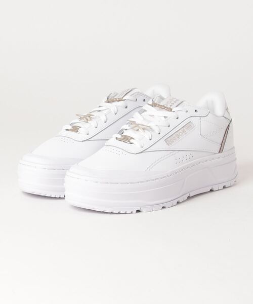 Reebok（リーボック）の「クラブシー / Club C Double Geo（スニーカー・レディース・アイボリー/ホワイト×ホワイト・22.5cm/23.5cm/24.5cm/25.5cm/23.0cm/24.0cm/25.0cm/26.0cm/22.0cm）」の13枚目の写真