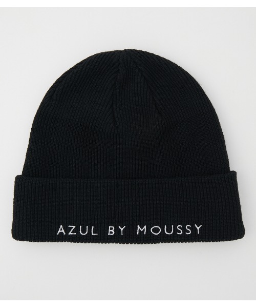 AZUL by moussy（アズールバイマウジー）の「AZULBYMOUSSY LOGO KNIT CAP/AZULBYMOUSSYロゴニットキャップ（ニットキャップ/ビーニー・メンズ・ライトブルー/ブラック/ライトピンク・FREE）」の5枚目の写真