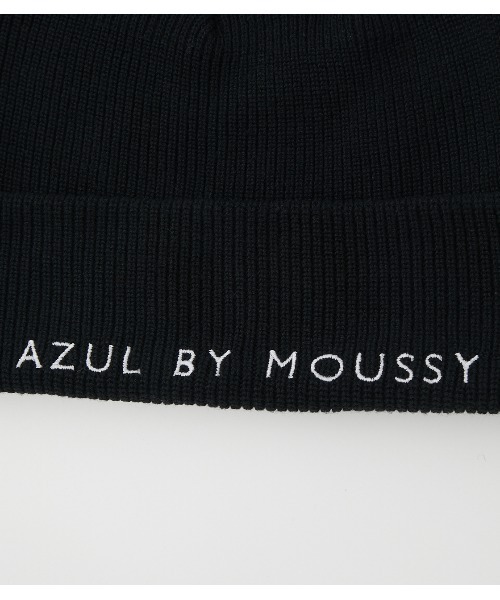 AZUL by moussy（アズールバイマウジー）の「AZULBYMOUSSY LOGO KNIT CAP/AZULBYMOUSSYロゴニットキャップ（ニットキャップ/ビーニー・メンズ・ライトブルー/ブラック/ライトピンク・FREE）」の8枚目の写真