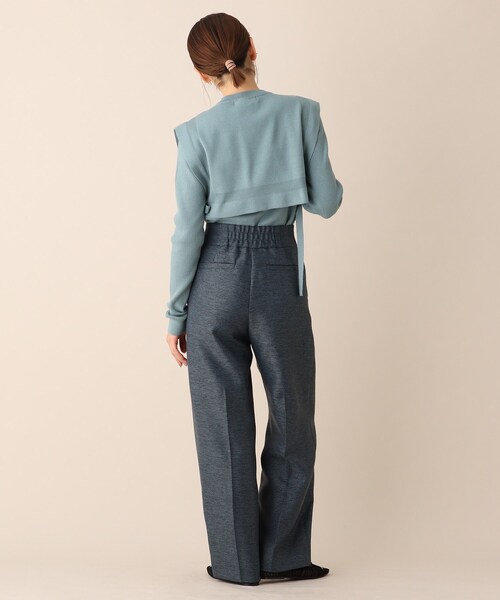 OPAQUE.CLIP（オペークドットクリップ）の「◆ミックスストレートデザインパンツ（その他パンツ・レディース・ライトグレー系3/ブルー系3・38）」の9枚目の写真