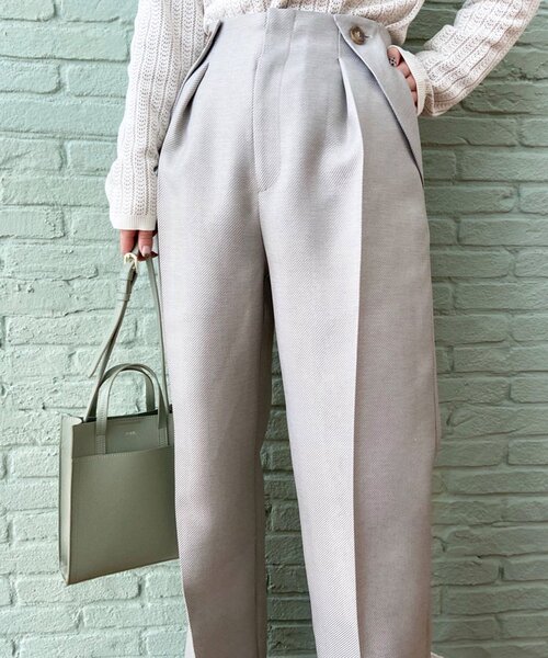 OPAQUE.CLIP（オペークドットクリップ）の「◆ミックスストレートデザインパンツ（その他パンツ・レディース・ライトグレー系3/ブルー系3・38）」の14枚目の写真