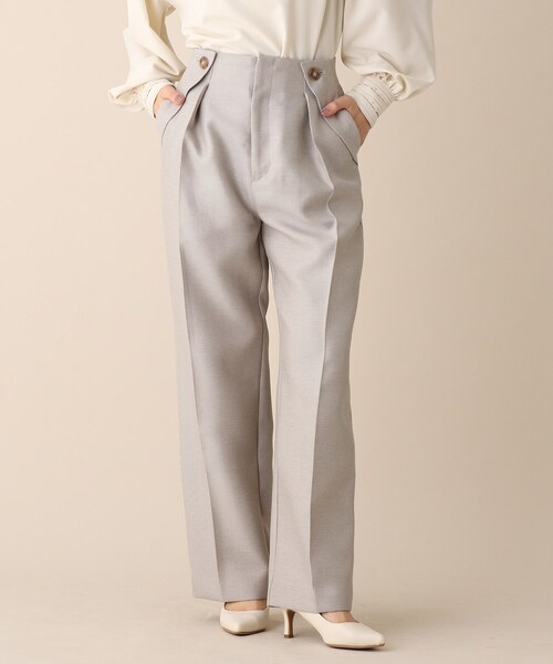 OPAQUE.CLIP（オペークドットクリップ）の「◆ミックスストレートデザインパンツ（その他パンツ・レディース・ライトグレー系3/ブルー系3・38）」の16枚目の写真