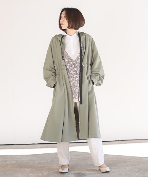 rps（アールピーエス）の「スパンブロードボリュームタック袖ブラウス（シャツ/ブラウス・レディース・ブラック/オフホワイト/ラベンダー/ダークグリーン・M/フリー）」の14枚目の写真