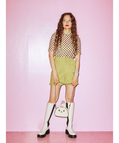 jouetie（ジュエティ）の「ハーフスリーブメローシアートップス（Tシャツ/カットソー・レディース・ブラック/オレンジ/その他1/その他2/クリア/グリーン/パープル/ブラウン・MEDIUM）」の9枚目の写真