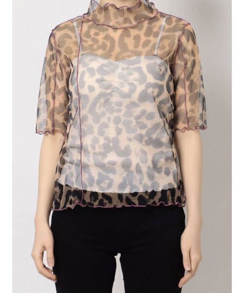 jouetie（ジュエティ）の「ハーフスリーブメローシアートップス（Tシャツ/カットソー・レディース・ブラック/オレンジ/その他1/その他2/クリア/グリーン/パープル/ブラウン・MEDIUM）」の18枚目の写真