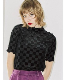 ハーフスリーブメローシアートップス