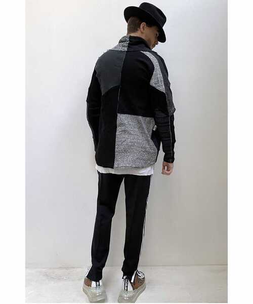 FranCisT_MOR.K.S.（フランシストモークス）の「FranCisT_MOR.K.S./フランシスト モークス/28PARTS GAUZE KNIT PATCHWORK CARDIGAN（カーディガン/ボレロ・メンズ・ホワイト/ブラック・3/2）」の11枚目の写真