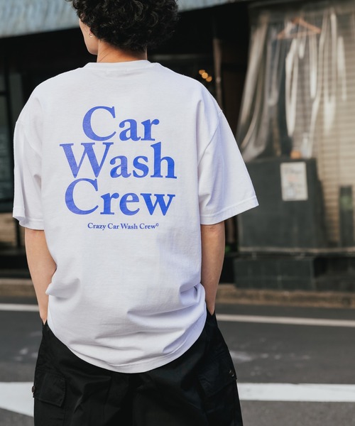 ROOPTOKYO(ループトウキョウ)の「Crazy Car Wash Crew/クレイジーカーウォッシュクルー CAR WASH CREW T-SHIRITS 半袖 オーバーサイズ ロゴTシャツ(Tシャツ/カットソー・メンズ・グリーン/アッシュグレー/ホワイト・M/XL/L)」の18枚目の写真