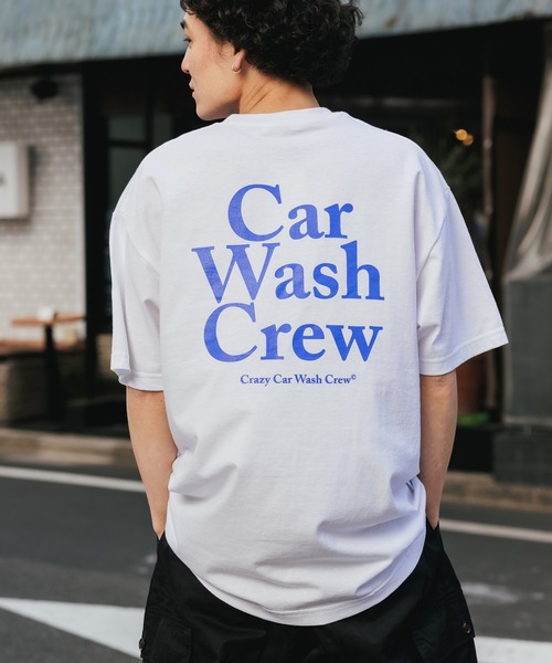 ROOPTOKYO(ループトウキョウ)の「Crazy Car Wash Crew/クレイジーカーウォッシュクルー CAR WASH CREW T-SHIRITS 半袖 オーバーサイズ ロゴTシャツ(Tシャツ/カットソー・メンズ・グリーン/アッシュグレー/ホワイト・M/XL/L)」の19枚目の写真
