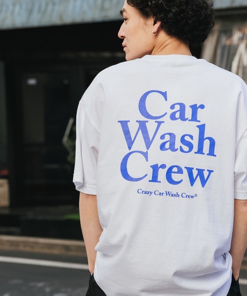 ROOPTOKYO(ループトウキョウ)の「Crazy Car Wash Crew/クレイジーカーウォッシュクルー CAR WASH CREW T-SHIRITS 半袖 オーバーサイズ ロゴTシャツ(Tシャツ/カットソー・メンズ・グリーン/アッシュグレー/ホワイト・M/XL/L)」の20枚目の写真
