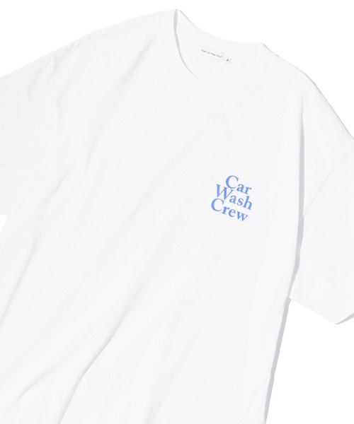 ROOPTOKYO(ループトウキョウ)の「Crazy Car Wash Crew/クレイジーカーウォッシュクルー CAR WASH CREW T-SHIRITS 半袖 オーバーサイズ ロゴTシャツ(Tシャツ/カットソー・メンズ・グリーン/アッシュグレー/ホワイト・M/XL/L)」の5枚目の写真