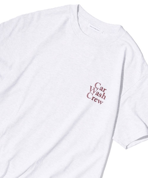 ROOPTOKYO(ループトウキョウ)の「Crazy Car Wash Crew/クレイジーカーウォッシュクルー CAR WASH CREW T-SHIRITS 半袖 オーバーサイズ ロゴTシャツ(Tシャツ/カットソー・メンズ・グリーン/アッシュグレー/ホワイト・M/XL/L)」の9枚目の写真