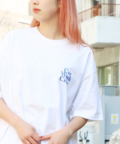 ROOPTOKYO(ループトウキョウ)の「Crazy Car Wash Crew/クレイジーカーウォッシュクルー CAR WASH CREW T-SHIRITS 半袖 オーバーサイズ ロゴTシャツ(Tシャツ/カットソー・メンズ・グリーン/アッシュグレー/ホワイト・M/XL/L)」の22枚目の写真