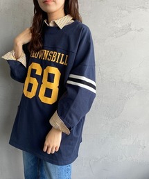 JEANS FACTORY Clothes | [Jeans Factory Clothes/ジーンズファクトリークローズ] ヘビーウェイト ビッグシルエットフットボールTシャツ(Tシャツ/カットソー)