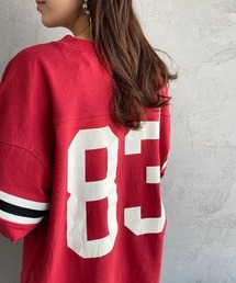 JEANS FACTORY Clothes | [Jeans Factory Clothes/ジーンズファクトリークローズ] ヘビーウェイト ビッグシルエットフットボールTシャツ(Tシャツ/カットソー)