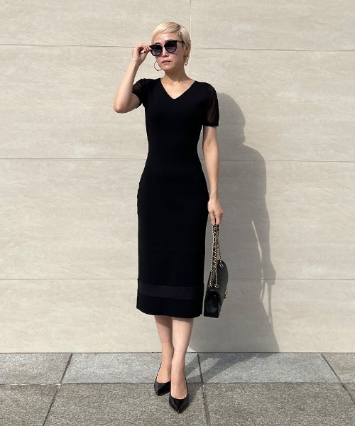 ワンピース ドレス ドレス ニットワンピース O22ss Op19 を購入できます Jenne シアー切替え ニットワンピース ワンピース ドレス ドレス ニットワンピース O22ss Op19 を購入できます Jenne シアー切替え ニットワンピース