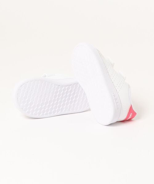 adidas(アディダス)の「adidas アディダス ADVANCOURT I ベビースニーカー(アドバンコートI) EF0300(スニーカー・キッズ・ホワイト×ピンク・12cm/15.0cm/16.0cm/14.0cm/13.0cm)」の3枚目の写真