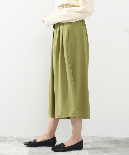 DRESKIP（ドレスキップ）の「◆合皮紐ベルト付きスカ－チョ（その他パンツ・レディース・ブラック/カーキ/ナチュラル・02/03/04）」の5枚目の写真