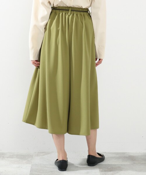 DRESKIP（ドレスキップ）の「◆合皮紐ベルト付きスカ－チョ（その他パンツ・レディース・ブラック/カーキ/ナチュラル・02/03/04）」の6枚目の写真