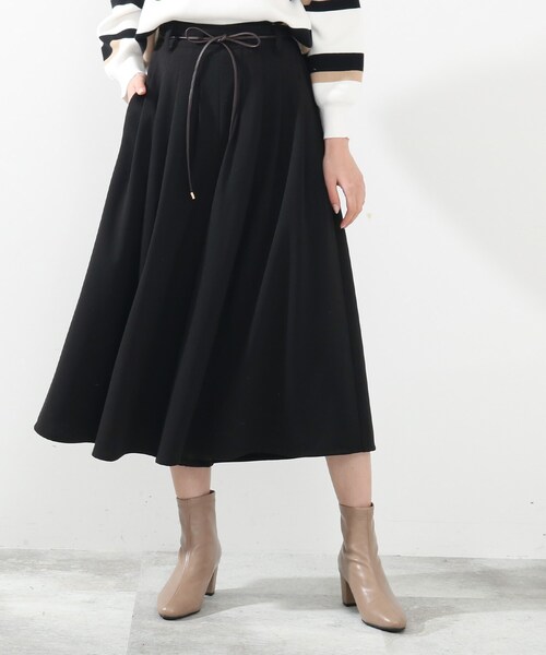 DRESKIP（ドレスキップ）の「◆合皮紐ベルト付きスカ－チョ（その他パンツ・レディース・ブラック/カーキ/ナチュラル・02/03/04）」の10枚目の写真