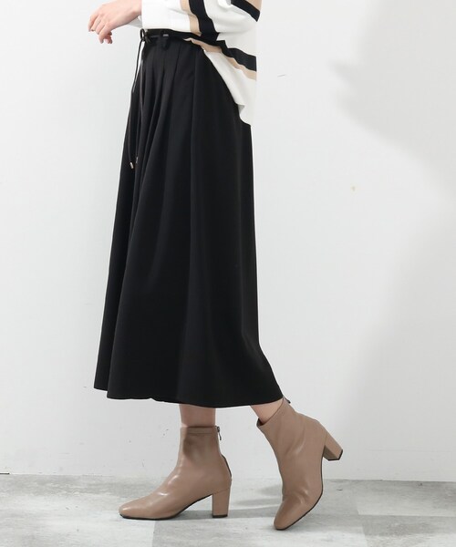 DRESKIP（ドレスキップ）の「◆合皮紐ベルト付きスカ－チョ（その他パンツ・レディース・ブラック/カーキ/ナチュラル・02/03/04）」の11枚目の写真