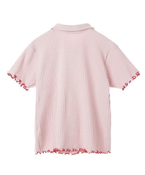 Candy Stripper（キャンディストリッパー）の「SELF LOVE POLO トップス（ポロシャツ・レディース・アイボリー/ブラック/ライトブルー/ピンク・2）」の18枚目の写真