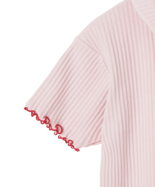 Candy Stripper（キャンディストリッパー）の「SELF LOVE POLO トップス（ポロシャツ・レディース・アイボリー/ブラック/ライトブルー/ピンク・2）」の20枚目の写真