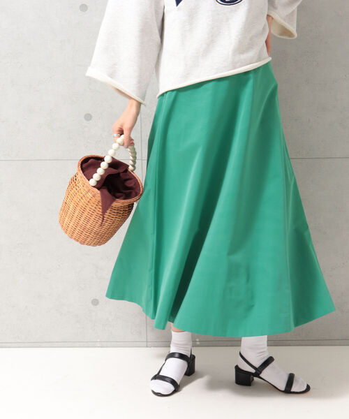 COTTO（コトゥー）の「【COTTO/コット】ビーズハンドルラタンバスケット（かごバッグ・レディース・ブラウン・FREE）」の2枚目の写真