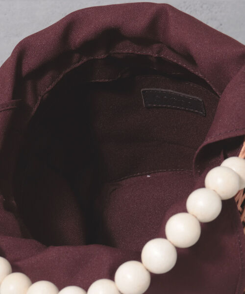 COTTO（コトゥー）の「【COTTO/コット】ビーズハンドルラタンバスケット（かごバッグ・レディース・ブラウン・FREE）」の7枚目の写真