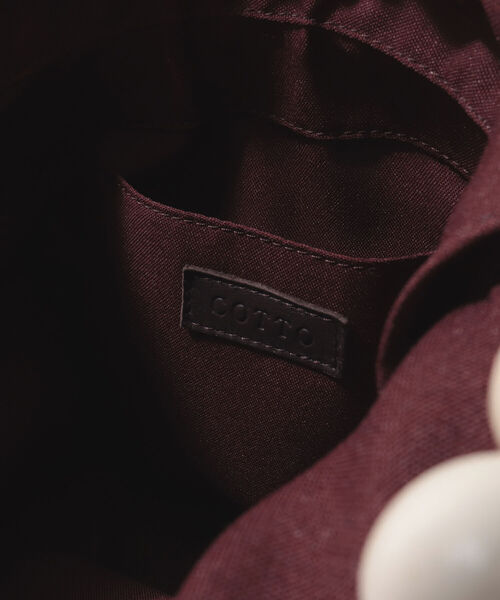 COTTO（コトゥー）の「【COTTO/コット】ビーズハンドルラタンバスケット（かごバッグ・レディース・ブラウン・FREE）」の10枚目の写真